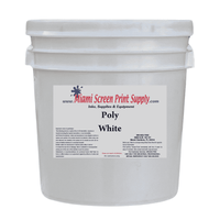 Medium bucket of Poly White screen printing ink