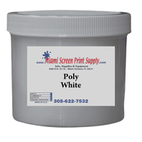 Small jar of Poly White screen printing ink