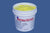 Image of a 1-gallon container of Lemon Yellow 044 plastisol ink with a label displaying the color name and size.
