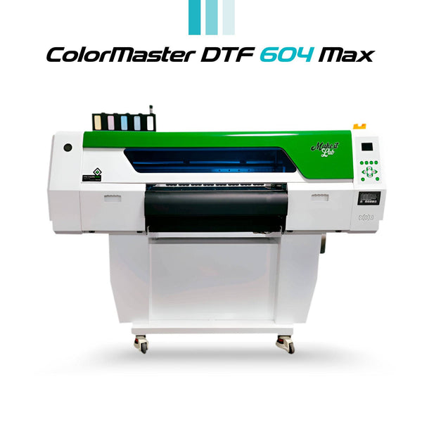 Front view of Miami Screen Print Supply ColorMaster DTF 604 printer, showcasing its compact design and user-friendly interface.