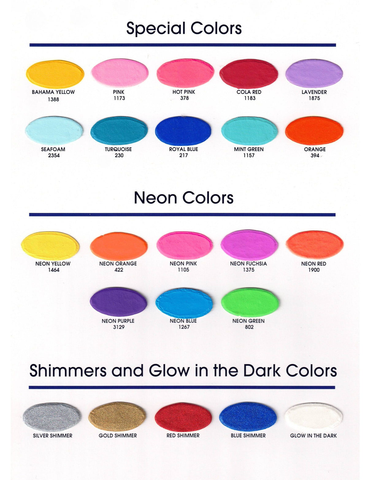 Color Chart