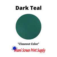 Plastisol Inks 5 Gallons - Dark Teal closeout ink for screen printers. Deep teal tone ideal for bold, high-volume designs.