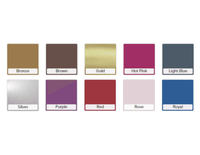 Metallic Heat Transfer Vinyl color options