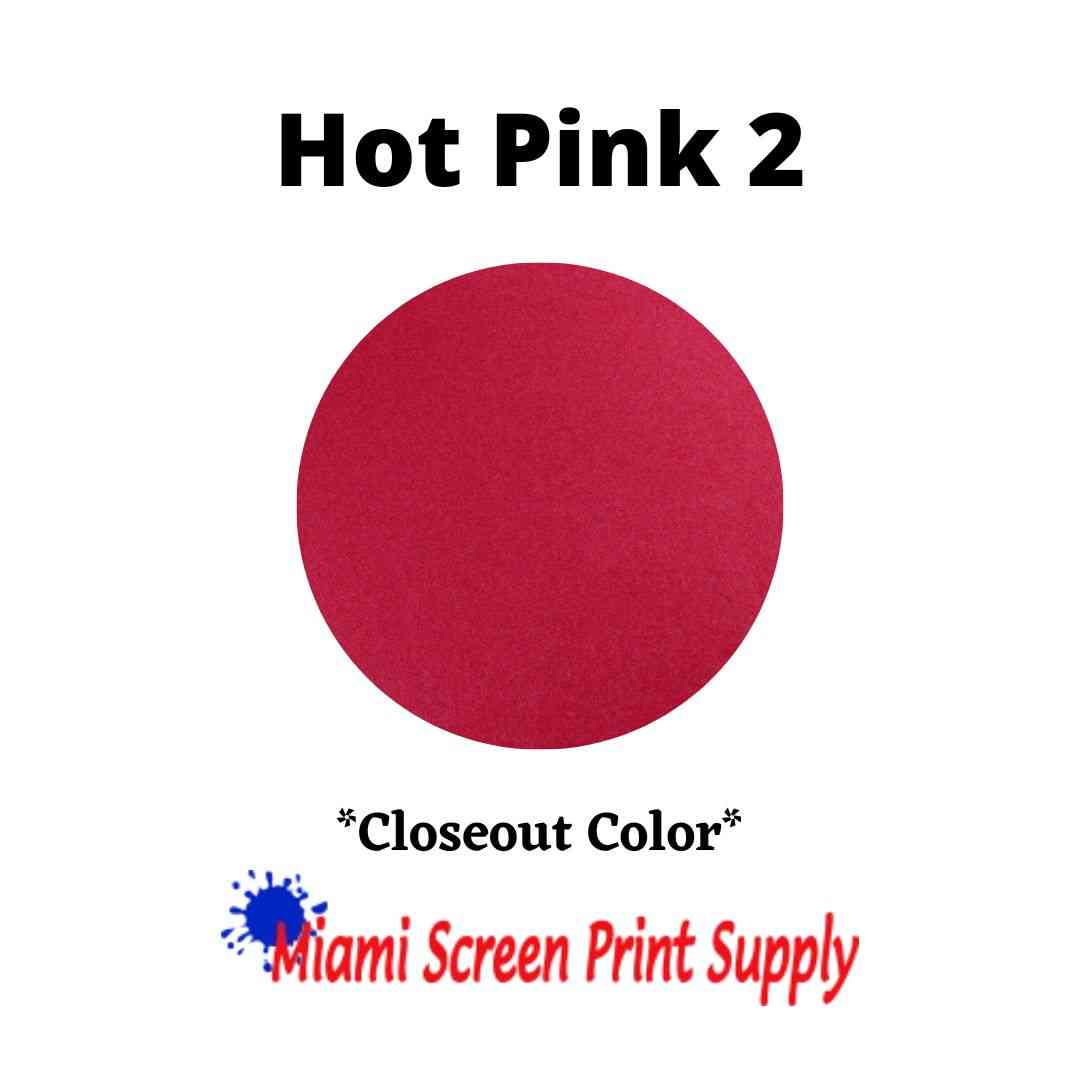 Plastisol Inks 5 Gallons - Hot Pink 2 closeout ink for screen printers. Bold pink tone for standout designs in large production.