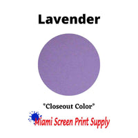 Plastisol Inks 5 Gallons - Lavender closeout ink for screen printers. Light lavender tone perfect for subtle, large-scale prints.