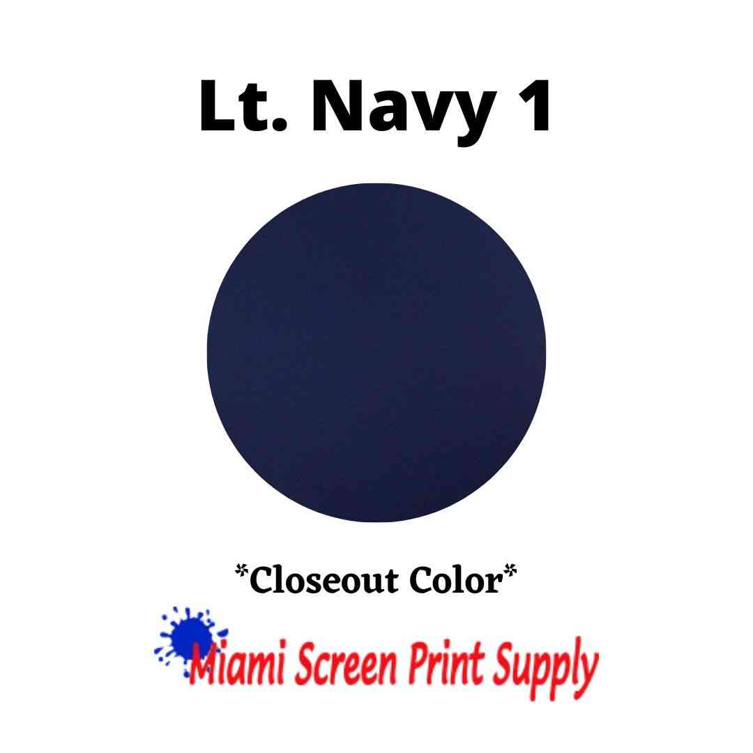 Plastisol Inks 5 Gallons - Lt. Navy 1 closeout color for screen printers. Ideal for large production runs needing deep navy tones.