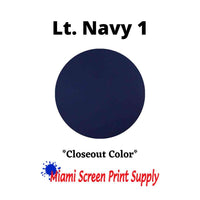 Plastisol Inks 5 Gallons - Lt. Navy 1 closeout color for screen printers. Ideal for large production runs needing deep navy tones.