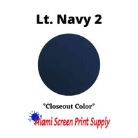 Plastisol Inks 5 Gallons - Lt. Navy 2 closeout ink for screen printing. Great for consistent navy blue prints in bulk orders.