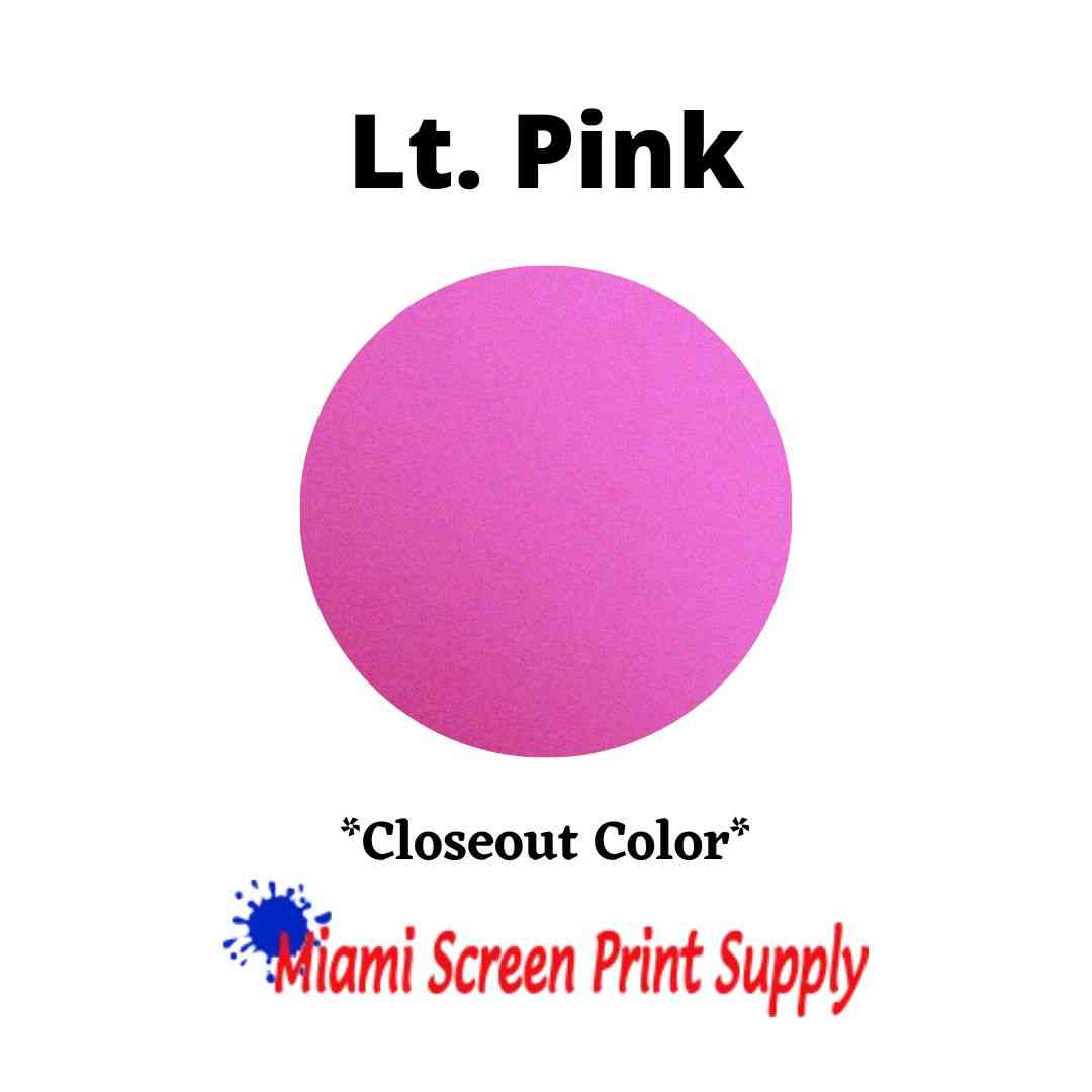 Plastisol Inks 5 Gallons - Lt. Pink closeout ink for screen printers. Soft pink tone perfect for pastel-themed bulk printing.