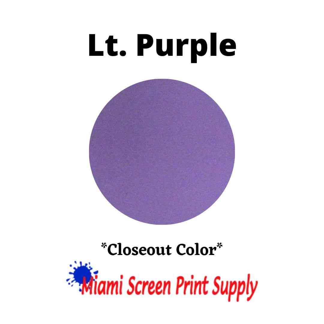 Plastisol Inks 5 Gallons - Lt. Purple closeout screen printing ink. Soft purple shade ideal for pastel-themed bulk printing.