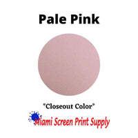 Plastisol Inks 5 Gallons - Pale Pink closeout screen printing ink. Light pink shade ideal for soft, high-volume textile prints.