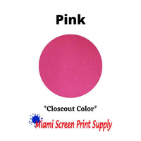 Plastisol Inks 5 Gallons - Pink closeout screen printing ink. Medium pink shade ideal for creative, high-volume textile prints.