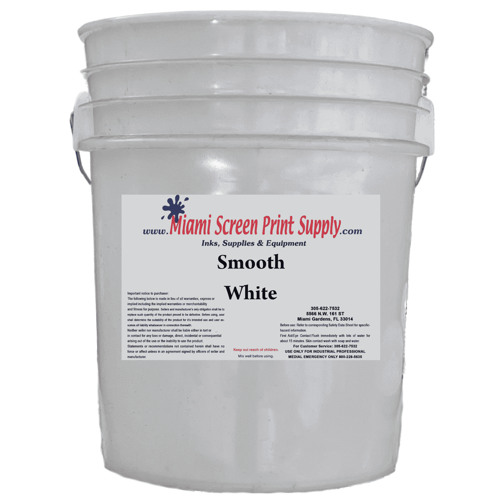 Smooth White Plastisol Ink | Miami Screen Print Supply