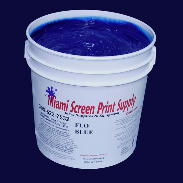Flo Blue Ink Pms Shop Screen Printing Inks in All Colors – Miami Screen Print Supply