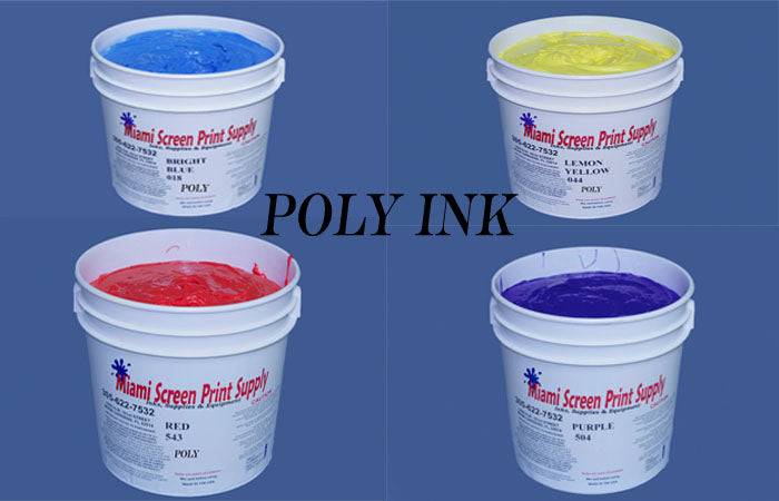 Image of Poly inks, blue, red cyna and yellow