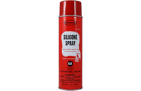 Silicone Spray can on white background